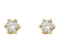 Paar Ohrhänger ONE ELEMENT "0.1 ct Diamant Brillant Ohrringe Ohrstecker aus 585 Gelbgold", gold, Ohrringe, Damen, Damen, 0,1, Diamanten Gelbgold 585 Gold, Diamanten, Gelbgold 585, Gold, Fein gearbeite