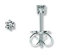 Paar Ohrhänger ONE ELEMENT "0.2 ct Diamant Brillant Ohrringe Ohrstecker aus 585 Weißgold", silber, Ohrringe, Damen, Damen, 0,2, Diamanten Gold Weißgold 585, Diamanten, Gold, Weißgold 585, Zeitlos & st