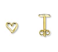 Paar Ohrhänger ONE ELEMENT "Herz Ohrringe Ohrstecker aus 333 Gelbgold", gold, Ohrringe, Damen, Damen, Gelbgold 333 Gold, Gelbgold 333, Gold, Herz mit Bedeutung - eine feine Geschenkidee für viele Anlä