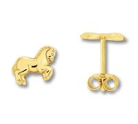 Paar Ohrhänger ONE ELEMENT "Pferd Ohrringe Ohrstecker aus 333 Gelbgold", gold, Ohrringe, Damen, Kinder, Gelbgold 333 Gold, Gelbgold 333, Gold, Damen Gold Schmuck Pferd (52027702-0) gold