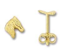 Paar Ohrhänger ONE ELEMENT "Pferd Ohrringe Ohrstecker aus 333 Gelbgold", gold, Ohrringe, Damen, Kinder, Gelbgold 333 Gold, Gelbgold 333, Gold, Damen Gold Schmuck Pferd (61294415-0) gold