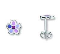 Paar Ohrhänger ONE ELEMENT "Zirkonia Blume Ohrringe Ohrstecker aus 925 Silber", silber, Ohrringe, Mädchen, Kinder, Silber 925 (Sterlingsilber), Ausdruck von Individualität - dezent, bedeutungsvoll, na