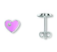 Paar Ohrhänger ONE ELEMENT "Zirkonia Herz Ohrringe Ohrstecker aus 925 Silber", silber, Ohrringe, Damen, Damen, Silber 925 (Sterlingsilber), Herz mit Bedeutung - eine feine Geschenkidee für viele Anläs