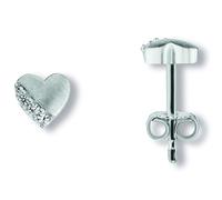 Paar Ohrhänger ONE ELEMENT "Zirkonia Herz Ohrringe Ohrstecker aus 925 Silber", silber, Ohrringe, Damen, Damen, Silber 925 (Sterlingsilber), Herz mit Bedeutung - eine feine Geschenkidee für viele Anläs