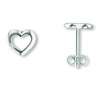 Paar Ohrhänger ONE ELEMENT "Zirkonia Herz Ohrringe Ohrstecker aus 925 Silber", silber, Ohrringe, Damen, Damen, Silber 925 (Sterlingsilber), Herzanhänger - Ausdruck von Liebe, perfekt zum Verschenken (