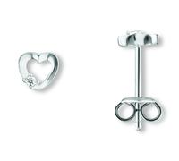 Paar Ohrhänger ONE ELEMENT "Zirkonia Herz Ohrringe Ohrstecker aus 925 Silber", silber, Ohrringe, Damen, Damen, Silber 925 (Sterlingsilber), Zart & emotional - ein Geschenk, das von Herzen kommt (99546