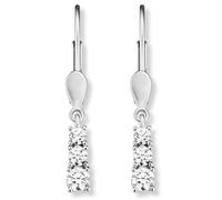 Paar Ohrhänger ONE ELEMENT "Zirkonia Ohrringe Ohrhänger aus 333 Weißgold", silber, Ohrringe, Damen, Damen,mit Zirkonia, Gold Weißgold 333, Gold, Weißgold 333, Ihr persönliches Symbol - liebevoll gearb