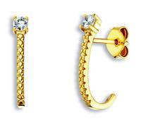 Paar Ohrhänger ONE ELEMENT "Zirkonia Ohrringe Ohrstecker aus 333 Gelbgold", gold, Ohrringe, Damen, Damen,mit Zirkonia, Gelbgold 333 Gold, Gelbgold 333, Gold, Damen Gold Schmuck (86879062-0) gold