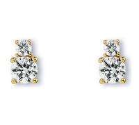 Paar Ohrhänger ONE ELEMENT "Zirkonia Ohrringe Ohrstecker aus 333 Gelbgold", silber (gold), Ohrringe, Damen, Damen,mit Zirkonia, Gelbgold 333 Gold, Gelbgold 333, Gold, Persönlicher Akzent - schlicht, m