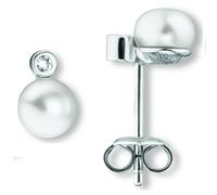 Paar Ohrhänger ONE ELEMENT "Zirkonia Ohrringe Ohrstecker aus 925 Silber", silber, Ohrringe, Damen, Damen,mit Zirkonia, Perlen Silber 925 (Sterlingsilber), Perlen, Silber 925 (Sterlingsilber), Bedeutun