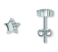 Paar Ohrhänger ONE ELEMENT "Zirkonia Stern Ohrringe Ohrstecker aus 925 Silber", silber, Ohrringe, Mädchen, Kinder, Silber 925 (Sterlingsilber), Ihr persönliches Symbol - liebevoll gearbeitet für jeden