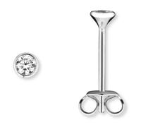 Paar Ohrhänger ONE ELEMENT "Zirkonia Zarge Ohrringe Ohrstecker aus 925 Silber", silber, Ohrringe, Damen, Damen, Silber 925 (Sterlingsilber), Sorgfältig verarbeitet - langlebig & angenehm im Alltag (69