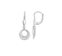 Paar Ohrhänger OROLINO "Gold 585 mit 6x Brillant zus. 0,03ct.", weiß (weiß, weiß), Ohrringe, Damen, one-size, 0,03 SI = kleine Einschlüsse, Gold (22090336-0) weiß, weiß