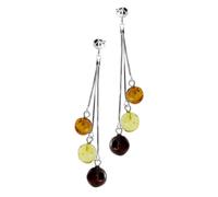 Paar Ohrhänger OSTSEE-SCHMUCK "- Amy - Silber 925/000 - Bernstein" Gr. 60, silber (silber 925, silberfarben, weiß), Ohrringe, Damen, Silber 925 (Sterlingsilber) (98442352-60) silber 925, silberfarben,