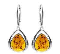 Paar Ohrhänger OSTSEE-SCHMUCK "Ostsee-Schmuck Ohrhänger Angelina Ohrhänger Angelina", weiß, Ohrringe, Damen, 35 x 15mm, Silber 925 (Sterlingsilber) (21316664-0) weiß