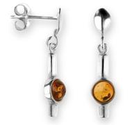 Paar Ohrhänger OSTSEE-SCHMUCK "Ostsee-Schmuck Ohrhänger Cirsten Ohrhänger Cirsten", weiß, Ohrringe, Damen, 27 x 6mm, Silber 925 (Sterlingsilber) (99527207-0) weiß