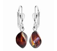 OSTSEE-SCHMUCK Paar Ohrhänger »- Klassisch 14x6 mm - Silber 925/000 Bernstein« (2-tlg)