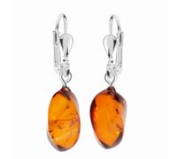 Paar Ohrhänger OSTSEE-SCHMUCK "Ostsee-Schmuck Ohrhänger Klassisch 15x6 mm", weiß, Ohrringe, Damen, 26x6mm, Silber 925 (Sterlingsilber) (49443859-0) weiß