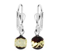 Paar Ohrhänger OSTSEE-SCHMUCK "Ostsee-Schmuck Ohrhänger Klassisch 7 mm Ohrhänger Klassisch 7 mm", weiß, Ohrringe, Damen, 24x7mm, Silber 925 (Sterlingsilber) (20459018-0) weiß