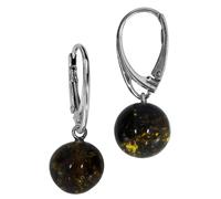 Paar Ohrhänger OSTSEE-SCHMUCK "Ostsee-Schmuck Ohrhänger Klassisch 9 mm Ohrhänger Klassisch 9 mm", weiß, Ohrringe, Damen, 28 x 9mm, Silber 925 (Sterlingsilber) (38320661-0) weiß