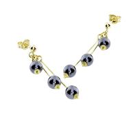 Paar Ohrhänger OSTSEE-SCHMUCK "- Kugel 6 mm Hämatit - Gold 333/000 - Hämatit" Gr. 42, gold (gold 333, goldfarben, gelb), Ohrringe, Damen, Gelbgold 333 (62301638-42) gold 333, goldfarben, gelb