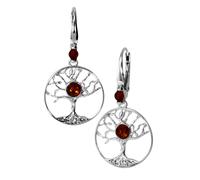 Paar Ohrhänger OSTSEE-SCHMUCK "- Lebensbaum - Silber 925/000 - Bernstein" Gr. 37, silber (silber 925, silberfarben, weiß), Ohrringe, Damen, Silber 925 (Sterlingsilber) (11716310-37) silber 925, silber