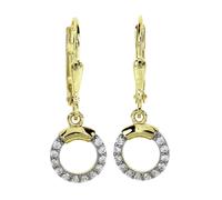 Paar Ohrhänger OSTSEE-SCHMUCK "- Meva - Gold 333/000 - Zirkonia" Gr. 24, gold (gold 333, goldfarben, gelb), Ohrringe, Damen, Gelbgold 333 (64612207-24) gold 333, goldfarben, gelb