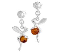 Paar Ohrhänger OSTSEE-SCHMUCK "Ostsee-Schmuck Ohrhänger Elfe Ohrhänger Elfe", weiß, Ohrringe, Damen, 28 x 14mm, Silber 925 (Sterlingsilber) (96648729-0) weiß