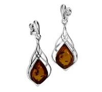 Paar Ohrhänger OSTSEE-SCHMUCK "Ostsee-Schmuck Ohrhänger Iben Ohrhänger Iben", weiß, Ohrringe, Damen, 30 x 12mm, Silber 925 (Sterlingsilber) (62378268-0) weiß