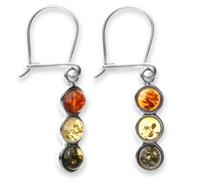 Paar Ohrhänger OSTSEE-SCHMUCK "Ostsee-Schmuck Ohrhänger Kim Ohrhänger Kim", weiß, Ohrringe, Damen, 36 x 6mm, Silber 925 (Sterlingsilber) (90286343-0) weiß