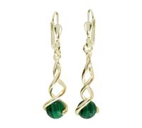 Paar Ohrhänger OSTSEE-SCHMUCK "Ostsee-Schmuck Ohrhänger Lusia Ohrhänger Lusia", gelb (weiß, neutral), Ohrringe, Damen, 38 x 6mm, Gelbgold 333, Paar Ohrhänger (93667409-0)