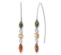 Paar Ohrhänger OSTSEE-SCHMUCK "Ostsee-Schmuck Ohrhänger Ribba Ohrhänger Ribba", weiß, Ohrringe, Damen, 58 x 6mm, Silber 925 (Sterlingsilber) (47675326-0) weiß