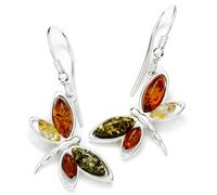 Paar Ohrhänger OSTSEE-SCHMUCK "- Schmetterling - Silber 925/000 - Bernstein" Gr. 38, silber (silber 925, silberfarben, weiß), Ohrringe, Damen, Silber 925 (Sterlingsilber) (88310609-38) silber 925, sil