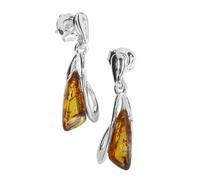 Paar Ohrhänger OSTSEE-SCHMUCK "Ostsee-Schmuck Ohrhänger Terese Ohrhänger Terese", weiß, Ohrringe, Damen, 23 x 10mm, Silber 925 (Sterlingsilber) (55433966-0) weiß