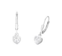 Paar Ohrhänger PRINZESSIN LILLIFEE "2036432", bunt (silberfarben, weiß, kristallweiß), Ohrringe, Mädchen, Silber 925 (Sterlingsilber), mit Zirkonia (synth.) (41424537-0) silberfarben, weiß, kristallwe