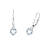 Paar Ohrhänger PRINZESSIN LILLIFEE "2036433", silber (silberfarben, mehrfarbig, mehrfarbig), Ohrringe, Mädchen, Silber 925 (Sterlingsilber), mit Zirkonia (synth.) (94650355-0) silberfarben, mehrfarbig