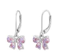 Paar Ohrhänger PRINZESSIN LILLIFEE "Schleife", weiß, neutral, Ohrringe, Kinder, Silber 925 (Sterlingsilber), mit Zirkonia (synth.) (83729030-0) weiß, neutral