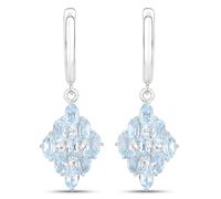 Paar Ohrhänger RAFAELA DONATA "Set: K92", silber, blau, Ohrringe, Damen, 37,8mm, aus Sterling Silber (85867428-0) silber, blau