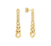 Paar Ohrhänger S.OLIVER "2039751", gold (gelbgoldfarben), Ohrringe, Damen, Edelstahl (16949566-0) gelbgoldfarben