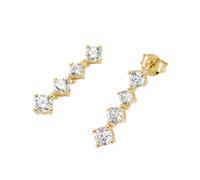 Paar Ohrhänger SMART JEWEL "mit Zirkonia, Silber 925", gold, Ohrringe, Damen, Silber 925 (Sterlingsilber) (68780711-0) gold