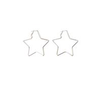 Paar Ohrhänger "Stern", Damen, Gr. Messing, silber (silbrfarbig), COLLEZIONE ALESSANDRO, Ohrringe (97827317-0) silbrfarbig