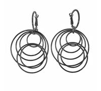 Paar Ohrhänger STEUER "Metall Glänzend geschwärzt", Damen, Gr. one-size, Metall, schwarz, Ohrringe (34166128-0) schwarz