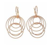 Paar Ohrhänger STEUER "Metall Glänzend rosé vergoldet", Damen, Gr. one-size, Metall, gelb, Ohrringe (37955628-0) gelb