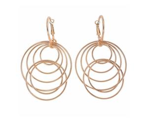Paar Ohrhänger STEUER "Metall Glänzend rosé vergoldet", Damen, Gr. one-size, Metall, gelb, Ohrringe (37955628-0) gelb