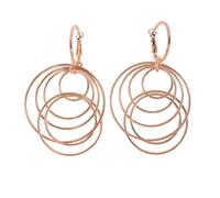 Paar Ohrhänger STEUER "Metall Glänzend rot vergoldet", Damen, Gr. one-size, Metall, rosa (rosé), Ohrringe Paar Ohrhänger (93026653-0)