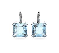 Paar Ohrhänger SWAROVSKI "Millenia, Quadrat-Schliff, Kissenschliff, 5619472, 5619494, 5636564" Ohrringe Gr. Metall, blau (metallfarben, blau, blau) Damen Ohrhänger mit Swarovski Kristall (18418753-0)