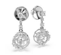 Paar Ohrhänger SWAROVSKI "Schmuck Geschenk Constella Ohrringe Dancing Stone", metallfarben, kristallweiß, kristallweiß, Ohrringe, Damen, Metall, mit Swarovski Kristall (85950944-0) metallfarben, krist