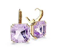 Paar Ohrhänger SWAROVSKI "Schmuck Geschenk MILLENIA Ohrringe", lila (gelbgoldfarben, lila, braun, lila, braun), Ohrringe, Damen, Metall, mit Swarovski Kristall (63129448-0) gelbgoldfarben, lila, braun
