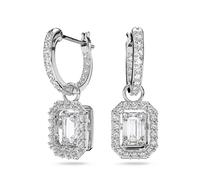 Paar Ohrhänger SWAROVSKI "Stella Ohrhänger, Stern, Rhodiniert, 5638495, 5641169" Ohrringe Gr. Metall, grau (metallfarben, kristallweiß) Damen Ohrhänger mit Swarovski Kristall (17878935-0)