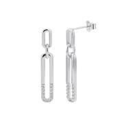 Paar Ohrhänger TOM TAILOR "Schmuck Geschenk Silber 925", silber (silberfarben, kristallweiß, kristallweiß), Ohrringe, Damen, Silber 925 (Sterlingsilber), mit Zirkonia (synth.) (58738611-0) silberfarbe